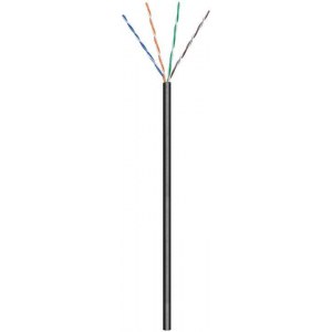 Goobay | CAT 5e | Bulk cable | Unshielded twisted pair (UTP) | Black | 100 m